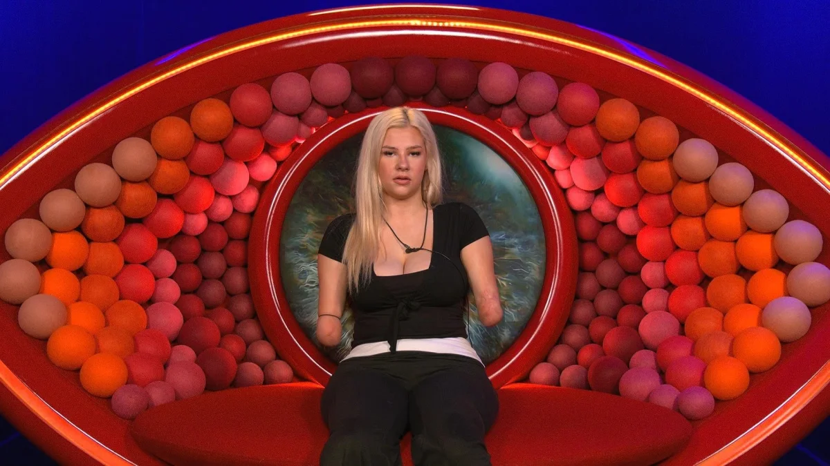 Editorial use only Mandatory Credit: Photo by Shutterstock for Big Brother (17165067c) Charlotte nominating in the diary room 'Big Brother' TV show, Series 4, Episode 100, London, UK - 23 Sep 2026