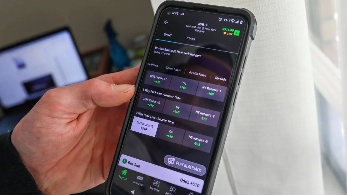sports betting app with live odds and wagers