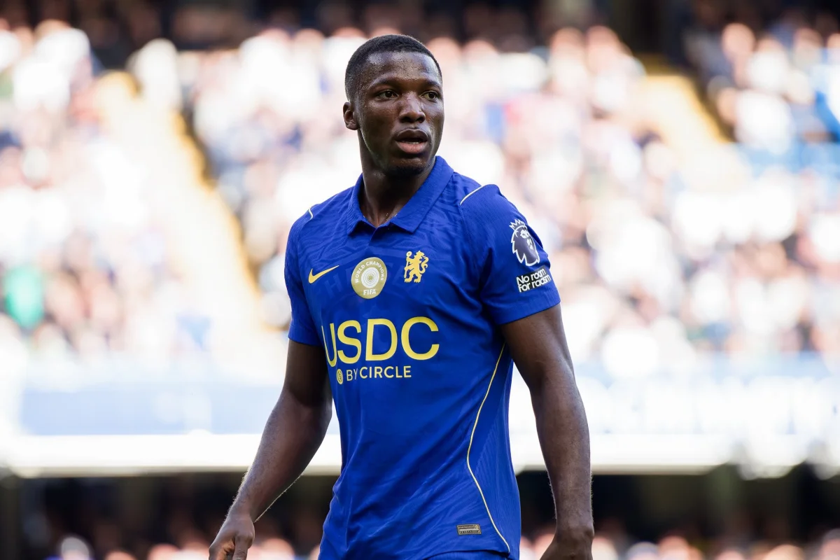 Moises Caicedo of Chelsea during the Premier League match between Chelsea FC and AFC Bournemouth at Stamford Bridge.