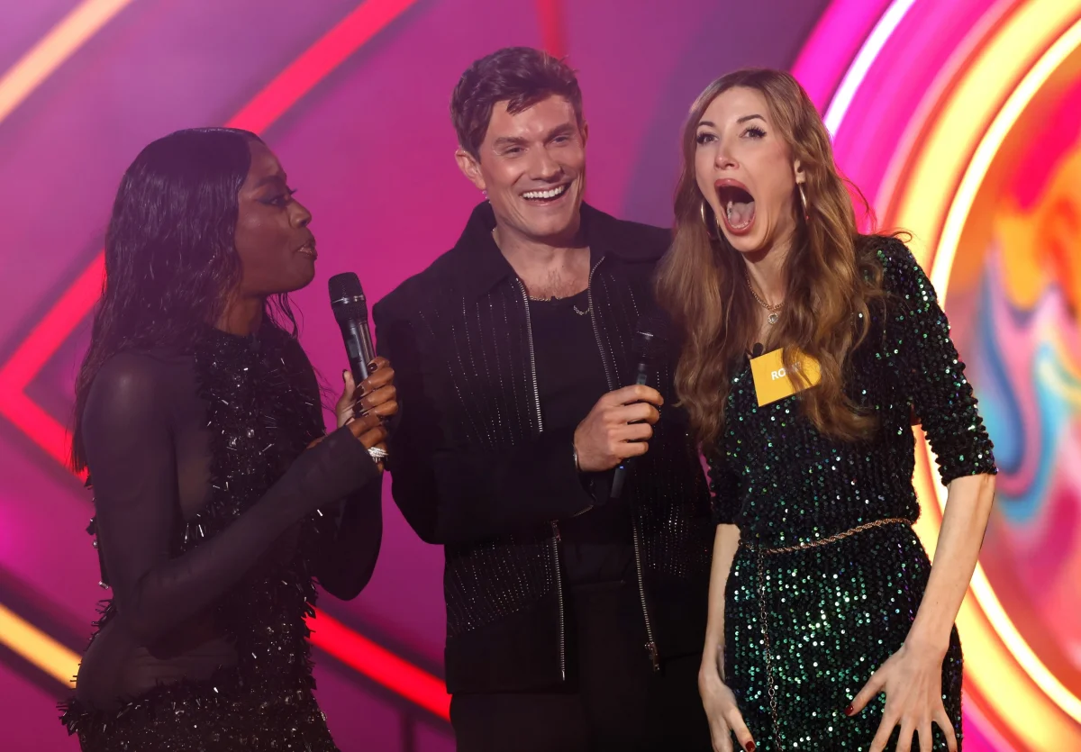 Mandatory Credit: Photo by Vianney Le Caer/Shutterstock (14758842af) AJ Odudu, Will Best and Rosie 'Big Brother' TV Show, Series 2, Live Launch, London, UK - 06 Oct 2024